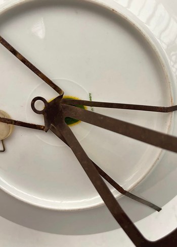 Alman Çiçek Desenli Çok Renkli Tabak - Görsel 3