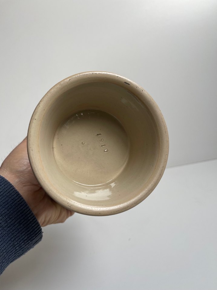 Germany Seramik Kabartma Dekorlu Zinn Kapaklı Kusursuz tankard - Görsel 2