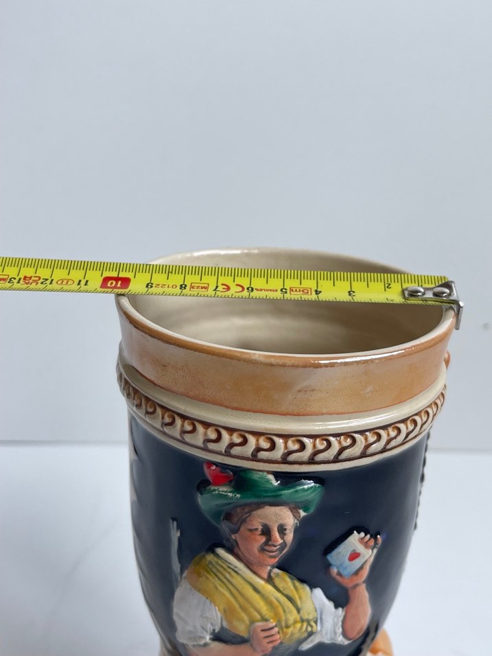 Alman Çok Renkli Desenli Seramik Bot bardak - Görsel 4