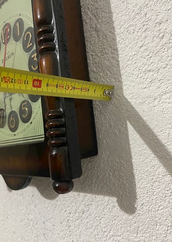 Kahverengi Ahşap Palcon pilli Duvar Saati - Görsel 10