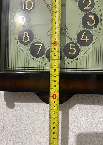 Kahverengi Ahşap Palcon pilli Duvar Saati - Görsel 8