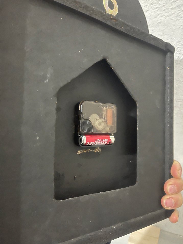 Kahverengi Ahşap Palcon pilli Duvar Saati - Görsel 5