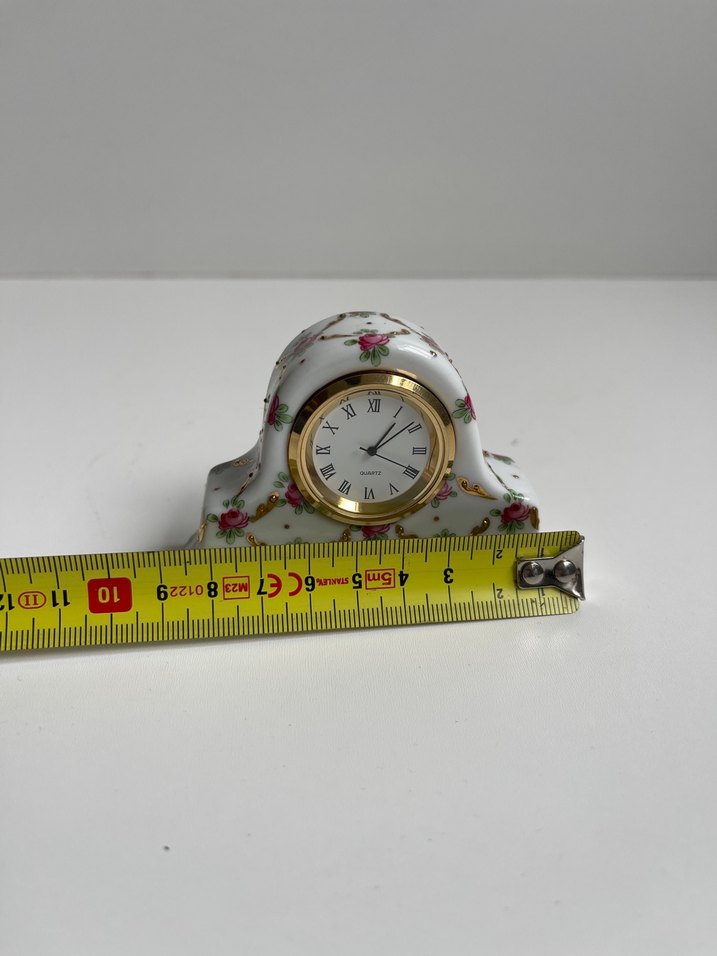 İngiliz Damgalı  porselen Masa Saati - Görsel 4