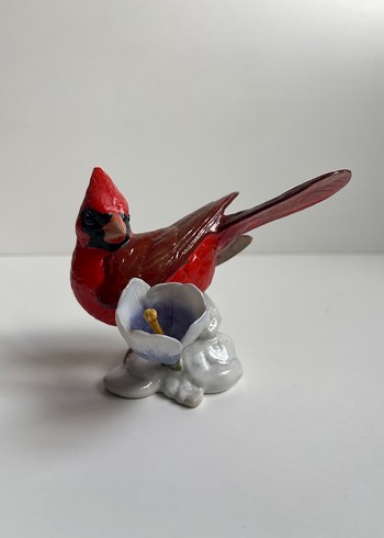 İngiliz Kırmızı Seramik Kuş Figürü - Görsel 11