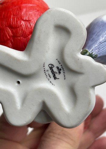 İngiliz Kırmızı Seramik Kuş Figürü - Görsel 3