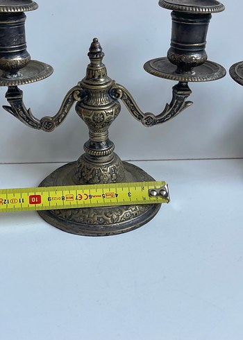 Fransız Koleksiyonluk Bronz şamdanlar - Görsel 3