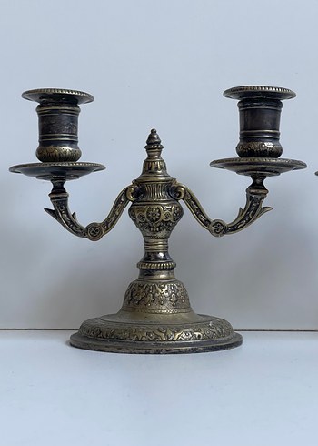 Fransız Koleksiyonluk Bronz şamdanlar - Görsel 2