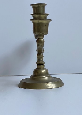 Beş Kollu Altın Renk Metal Şamdan - Görsel 5