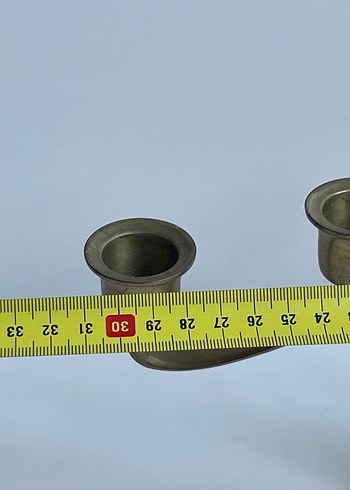 Beş Kollu Altın Renk Metal Şamdan - Görsel 4