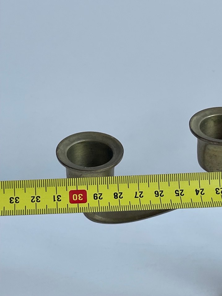 Beş Kollu Altın Renk Metal Şamdan - Görsel 4