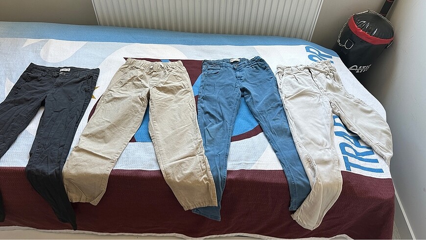 3 zara 1 mango 9-10 yaş pantolon