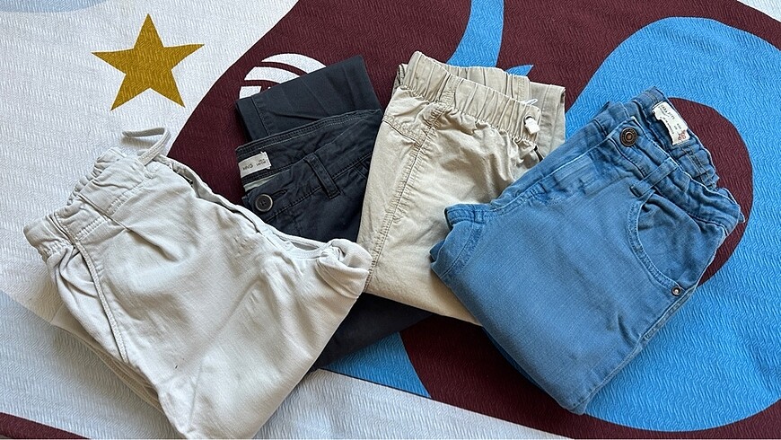 Zara 3 zara 1 mango 9-10 yaş pantolon