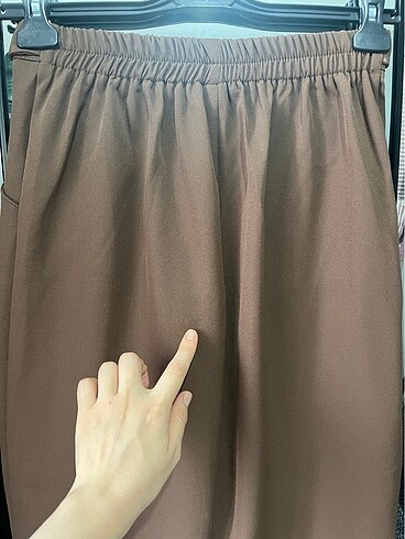 38 Beden kahverengi Renk Kahverengi kumaş pantolon