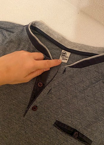 Çift kaplan erkek pijama üstü - Görsel 3