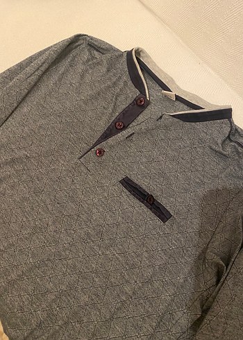 Çift kaplan erkek pijama üstü - Görsel 6