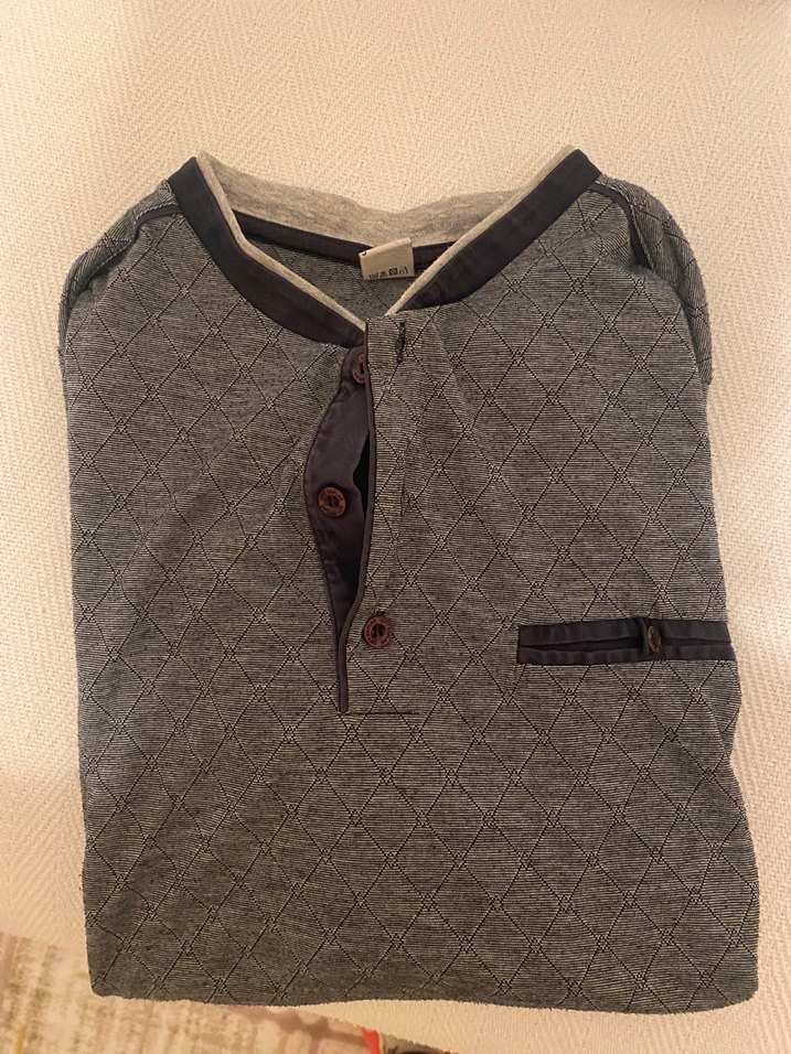 Çift kaplan erkek pijama üstü - Görsel 2