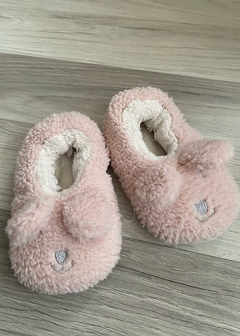 Kız Çocuk Pembe Peluş Ev pandufu - Görsel 4