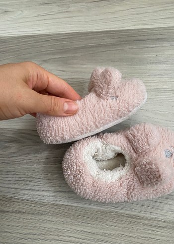 Kız Çocuk Pembe Peluş Ev pandufu - Görsel 3