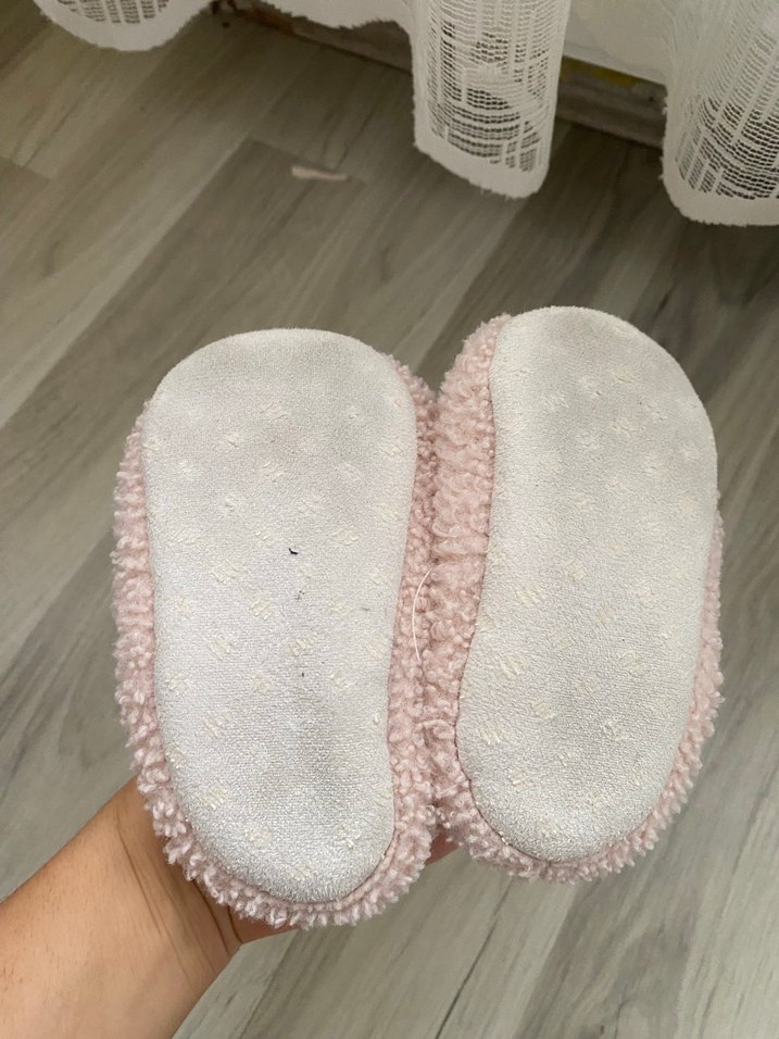 Kız Çocuk Pembe Peluş Ev pandufu - Görsel 2