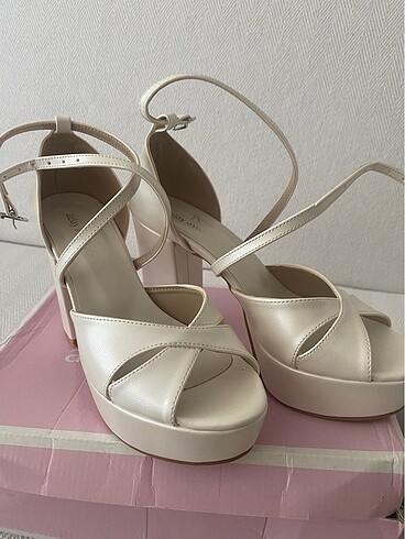 Platform gelinlik ayakkabısı - Görsel 8