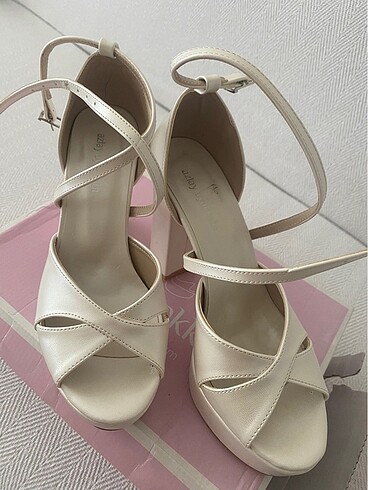 Platform gelinlik ayakkabısı - Görsel 9