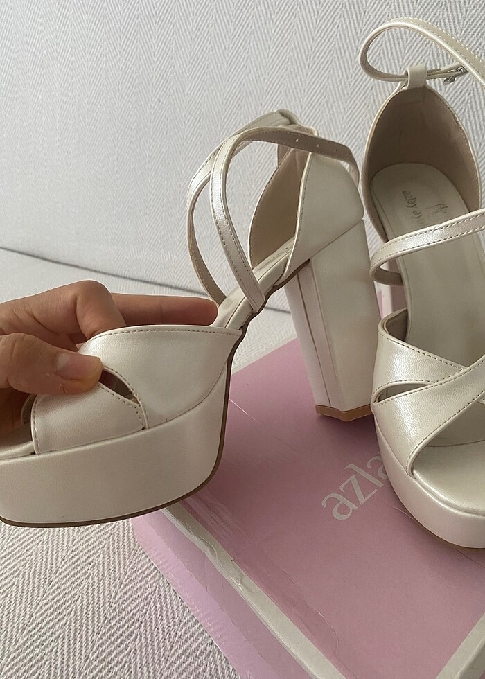 Platform gelinlik ayakkabısı - Görsel 5