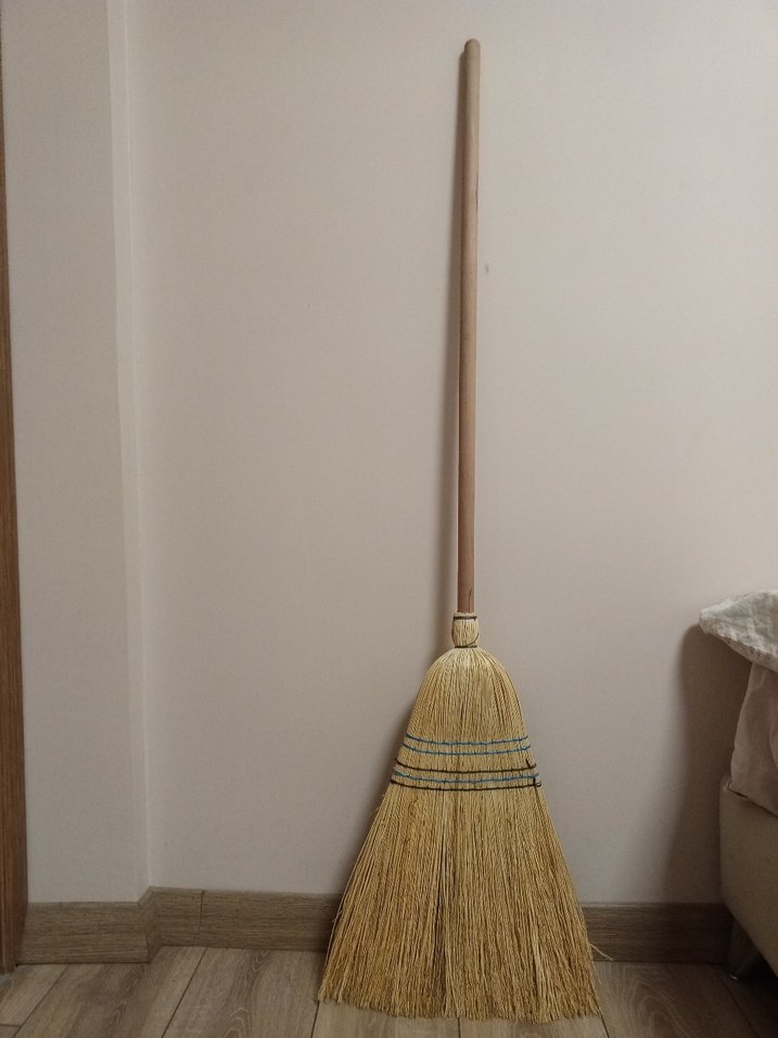Bej Geleneksel Süpürge - Görsel 3