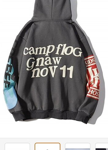 m Beden gri Renk Kanye West Hoodie