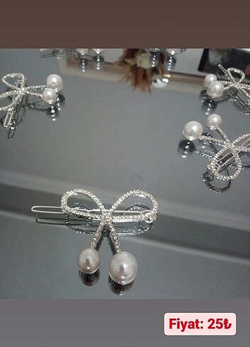 Zirkon Taşlı İncili Fiyonk Model YanToka 