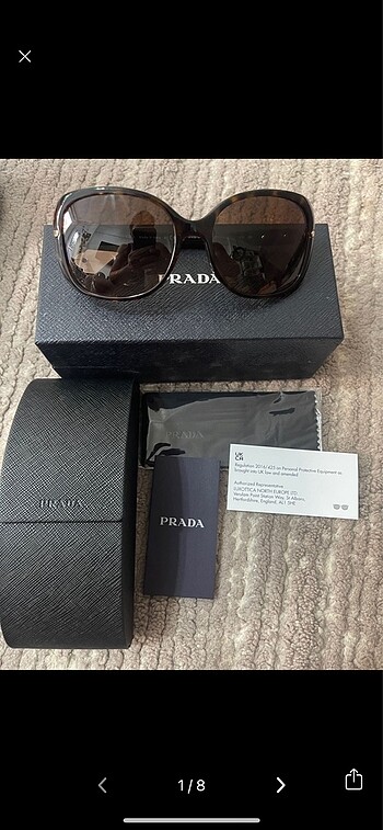 Original prada güneş gözlük sıfır