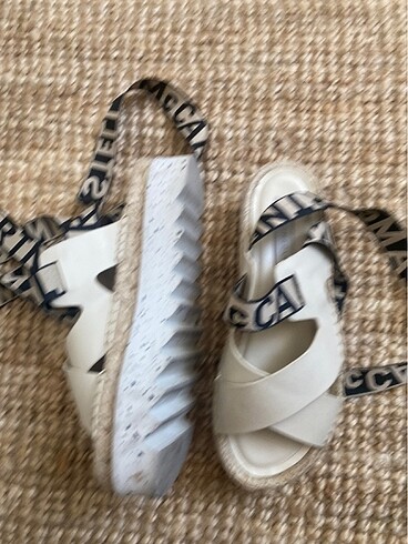 37 Beden camel Renk Stella mc cartney yuksek taban sandalet