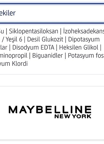  Beden Renk Maybelline Waterproof Göz Makyajı temizleyici