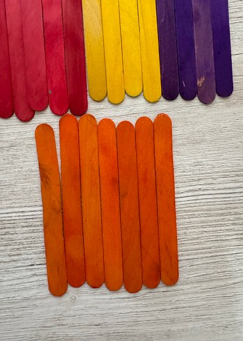 Renkli Ahşap Çubuk Oyuncak - Görsel 2