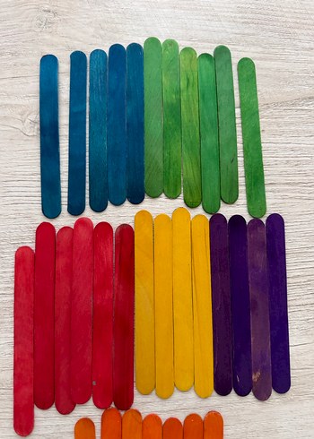 Renkli Ahşap Çubuk Oyuncak - Görsel 3