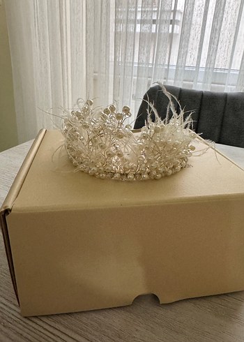 Beyaz Gelin Saç Aksesuarı - Görsel 2