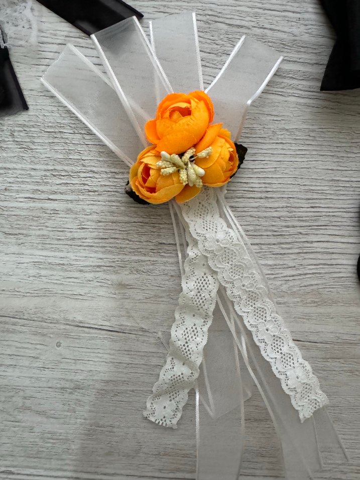 Siyah Damat Bohçası Düğün Aksesuarları Seti - Görsel 4