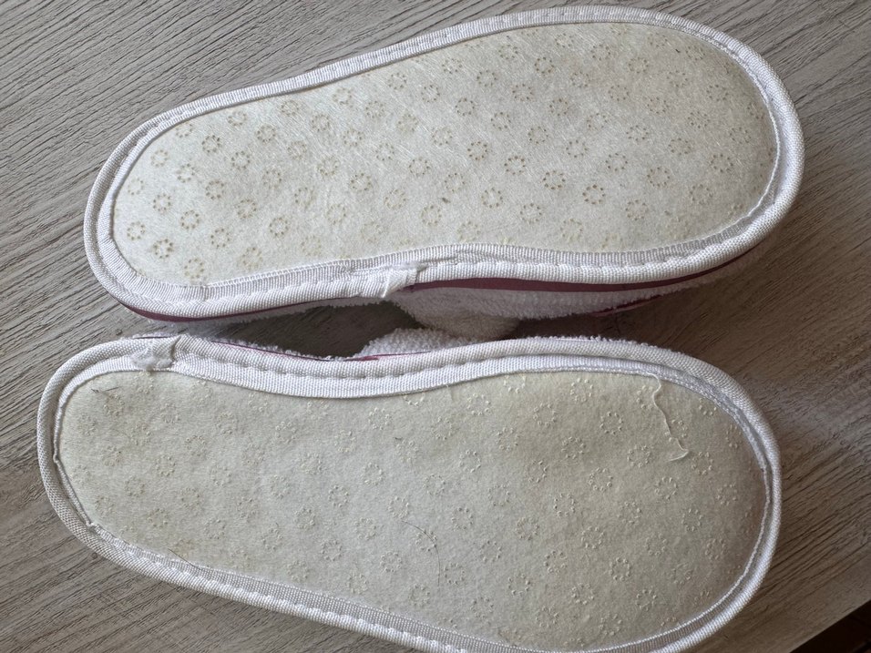 Nakışlı Beyaz Örgü Gelin Terliği - Görsel 3