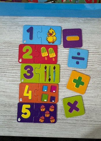 Renkli Sayılar Puzzle Eğitici Oyuncak - Görsel 2