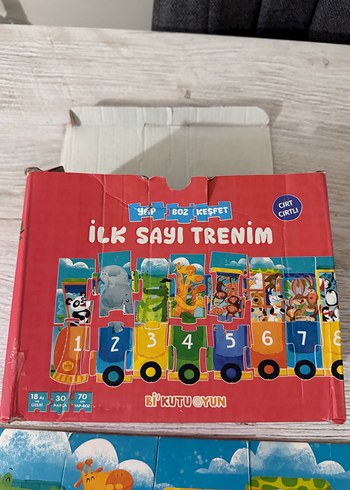 Renkli 1'den 10'a Sayı Öğrenme Çocuk Yapbozu - Görsel 2