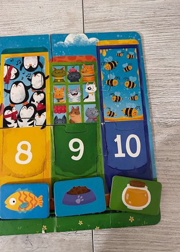 Renkli 1'den 10'a Sayı Öğrenme Çocuk Yapbozu - Görsel 5