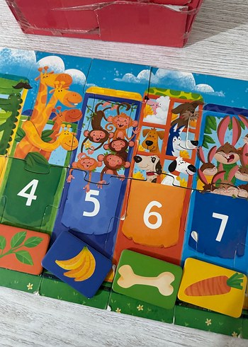 Renkli 1'den 10'a Sayı Öğrenme Çocuk Yapbozu - Görsel 4