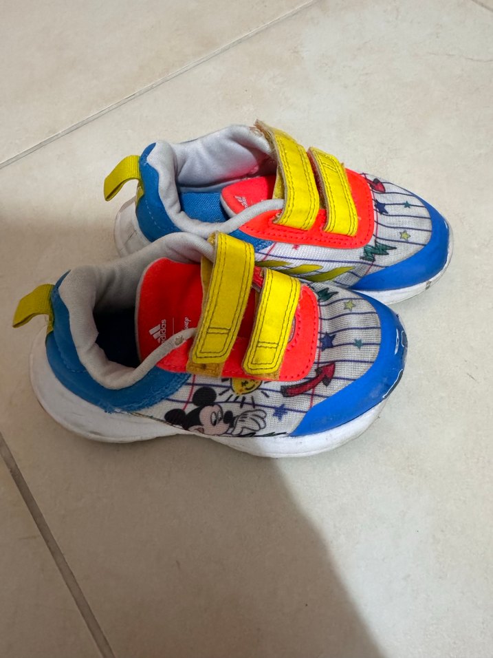 Erkek Çocuk Renkli Cırt Cırtlı Spor Ayakkabı - Görsel 2