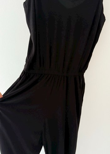 Yazlık askılı dökümlü tulum - Görsel 9