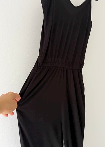 Yazlık askılı dökümlü tulum - Görsel 11