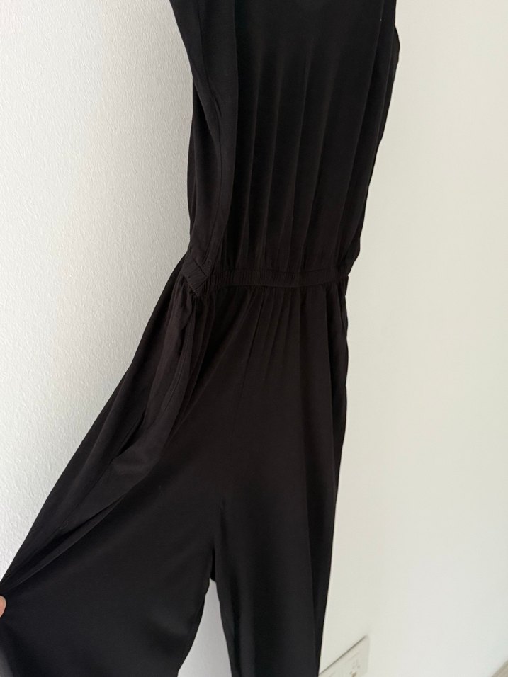 Yazlık askılı dökümlü tulum - Görsel 2