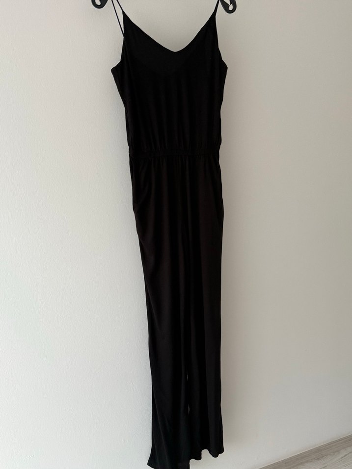 Yazlık askılı dökümlü tulum - Görsel 3