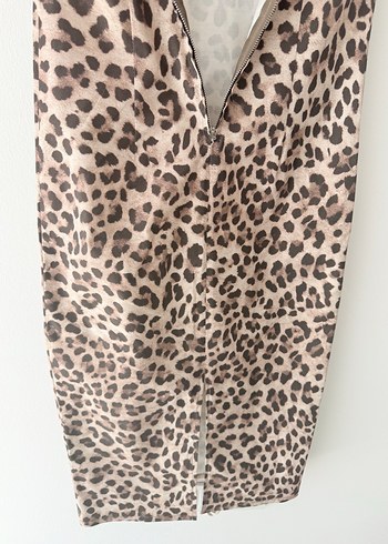 Leopar kalem elbise - Görsel 9
