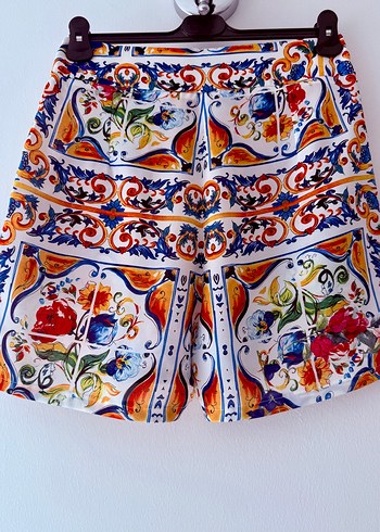 Renkli Bohem Şort - Görsel 11