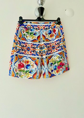 Renkli Bohem Şort - Görsel 9