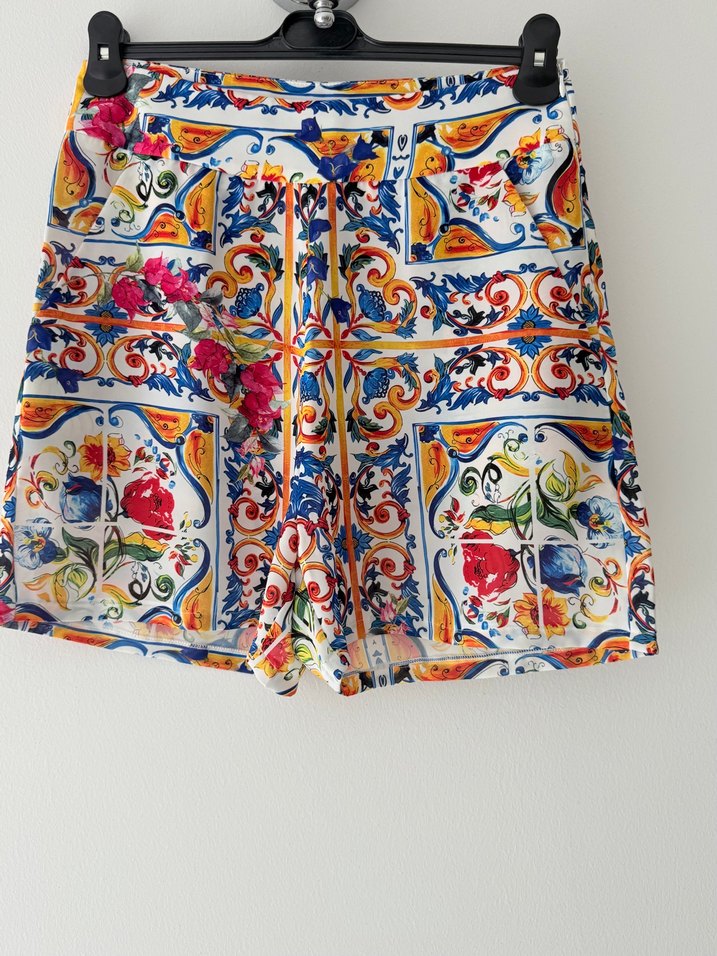 Renkli Bohem Şort - Görsel 3